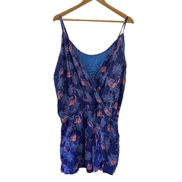 NWT Tipsy Elves‎ Flirty Flamingos Romper with Coastal Chic Vibes Size XXL - Picture 4 of 8